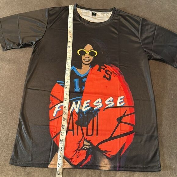 Unisex Women’s Men’s Cardi-B Finesse Black Short Sleeve T-Shirt Size M NEW - Picture 6 of 11